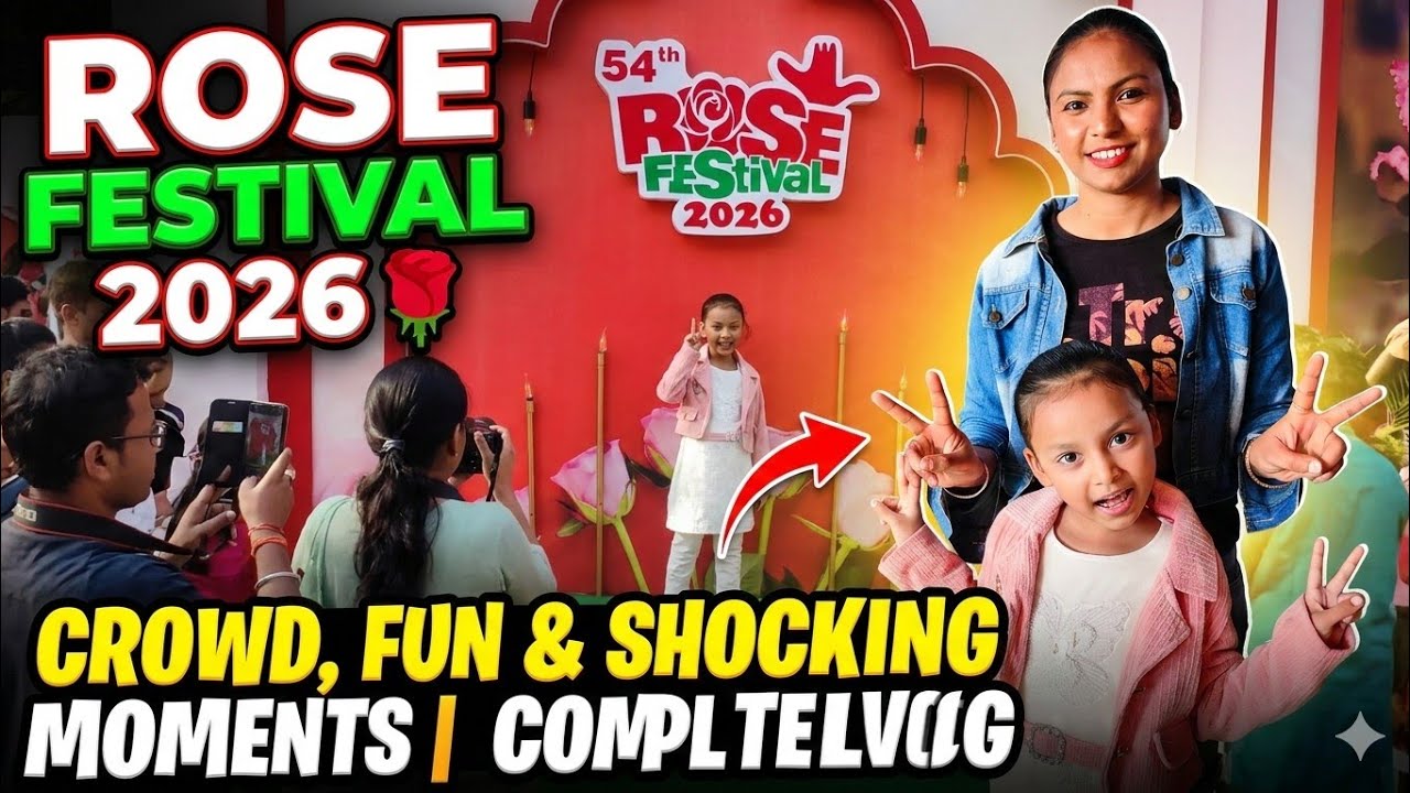 Rose Festival 2026 🌹 Crowd, Fun & Shocking Moments | Complete Vlog