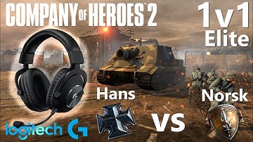 CoH2: Elite 1v1 Hans(OKW) vs Norsk(USA)