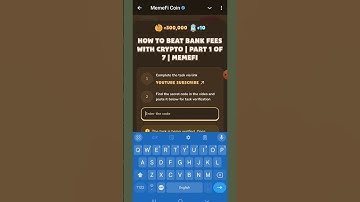 How to Beat Bank Fees with Crypto | Part 1 of 7 | MemeFi | MemeFi Code |