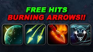 FREE HITS BURING ARROWS : BURNING SPEAR + SHADOW DANCE | Dota 2 Ability Draft