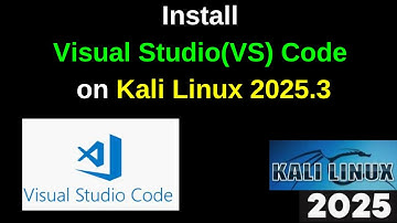 Visual Studio(VS) Code installeren op Kali Linux 2025.3
