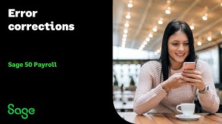 Sage 50 Payroll (UK) - Error corrections