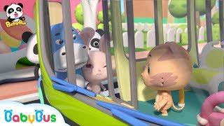 baby panda takes a bus kids good manners safety tips for kids babybus