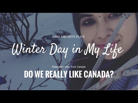 Winter Day in Our Life Canada | Do I really like Canada?  Canada Malayalam Vlog | Anna and Noy