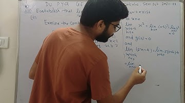 1.a fundamental of Calculus DUPYQ 2022-23 solved video related to continuity by Dr. Hitesh kumar