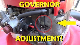 How to Adjust RPM on Mower w. No Carb Adjustments!