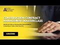 Construction Contract Management Masterclass