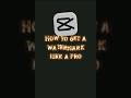 How to get a perfect watermark without pro in capcut #edit #fypシ #capcut #tutorial #watermark