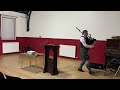 Andrew Yu delivers a talk on Scottish bagpiping in Hong Kong on 8 Oct 2022