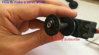 How to Make a servo Winch 5V rx, with reverse