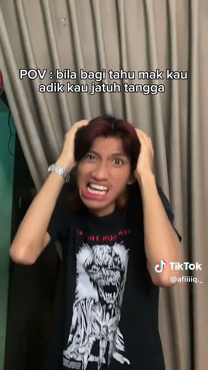Mak adek jatuh tangga tegolek tegolek mati #fypp#tiktok