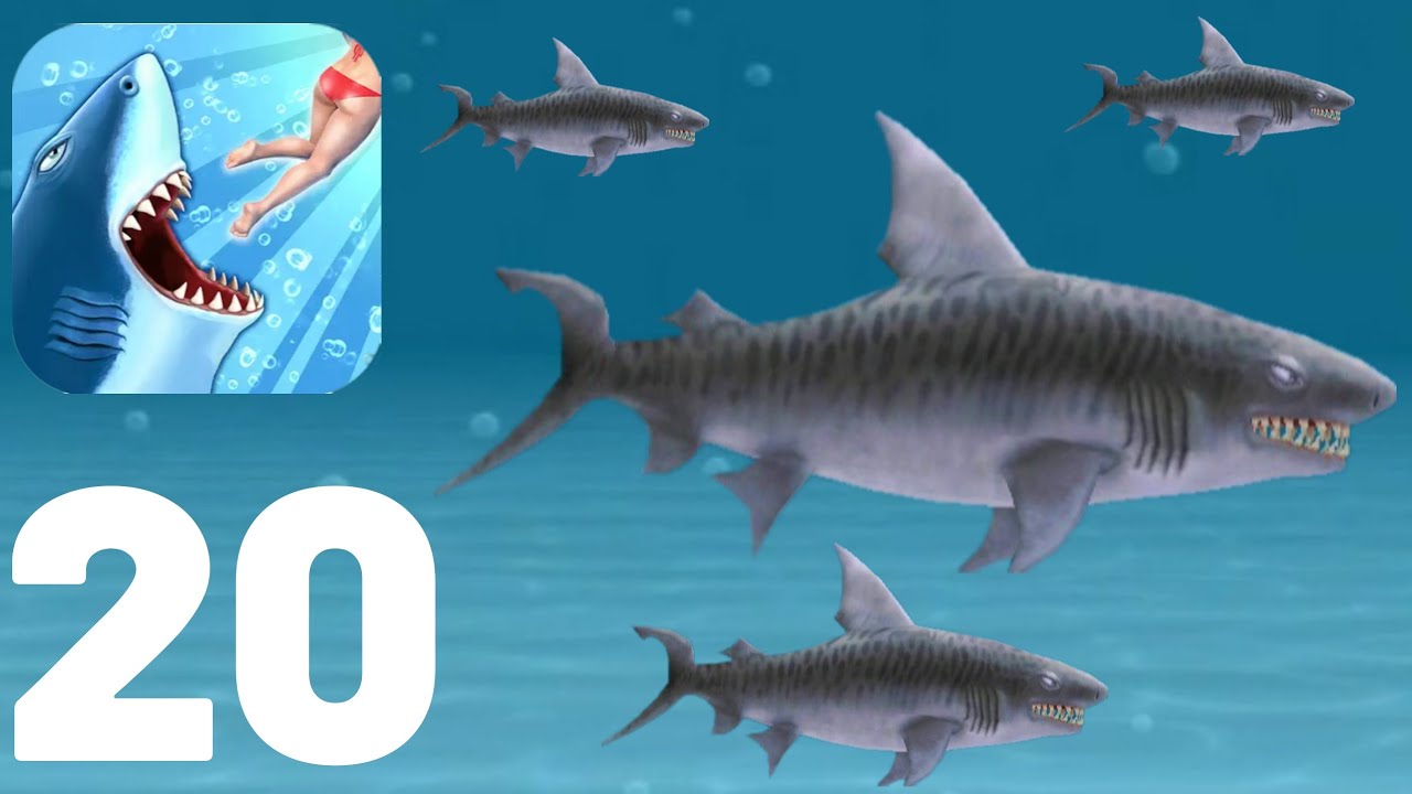 Hungry Shark Evolution Gameplay Tiger Shark (ios,Android)