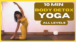 10 Min Energizing Body Detox Yoga ⚡ ALL LEVELS (no props)