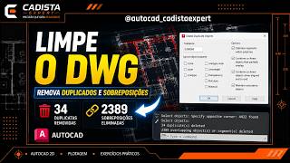 AutoCAD: Elimine Linhas Duplicadas e Limpe Seus Desenhos