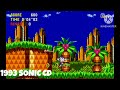 Evolution of classic sonic game over screens (1991-1994)