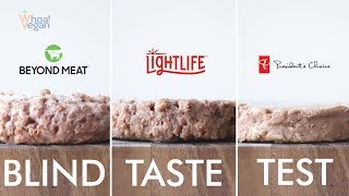 Blind Taste Test & Review Plant-Based Burger Edition Beyond Meat Vs Light-Life Vs Presidents Choice