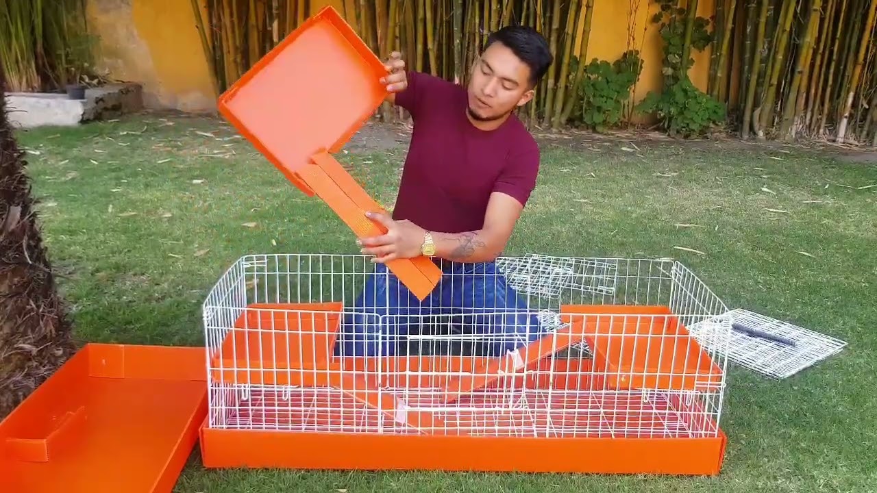 Jaula Para Cuyos y Mascotas con 3 pisos