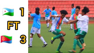 Djibuti Vs Eritrea African world cup qualifiers  Woman U20  Highlights All goals 1st Leg