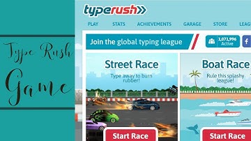 Type Rush Game