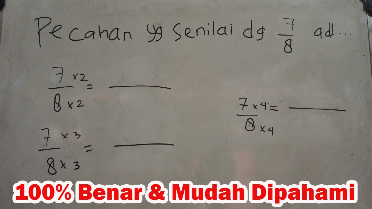 Pecahan Yang Senilai Dengan 7 8 Adalah Pecahan Senilai 7 Per 8 YouTube pecahan-yang-senilai-dengan-7-8-adalah-pecahan-senilai-7-per-8-youtube