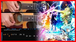 Sword Art Online Alicization War of Underworld Part 2 OP - ANIMA | Acoustic Guitar Lesson [Tutorial]