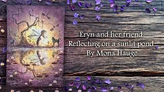Eryn and her friend reflecting on a sunlit pond ✨by Mona Hauge 💚