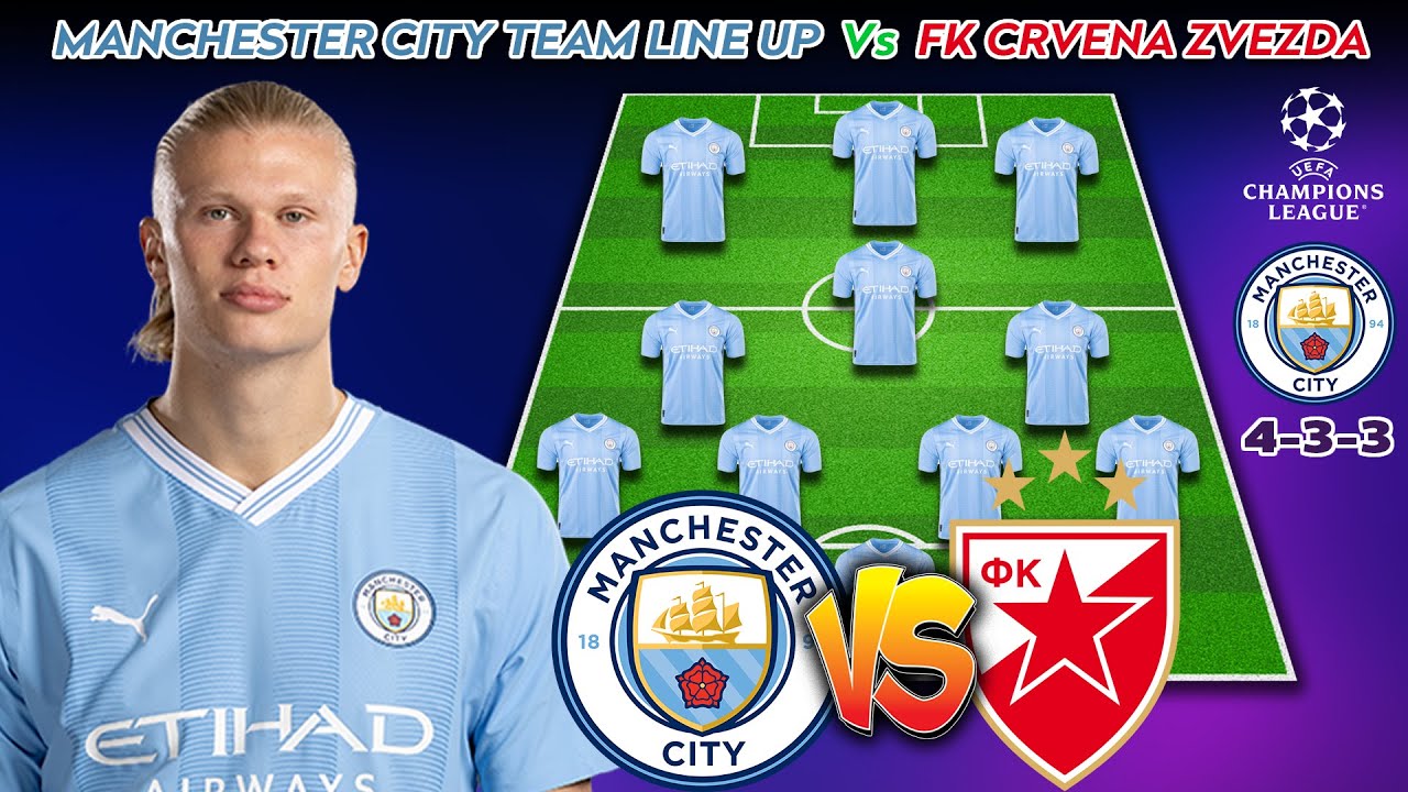 FK Crvena zvezda vs Manchester City live score, H2H and lineups