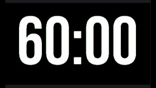 60 Minute Timer - 1 Hour Countdown - 3600 Seconds Alarm