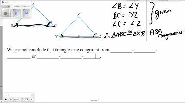 Math 20-2 Angles and Triangles 4 Properties of Triangle congruency