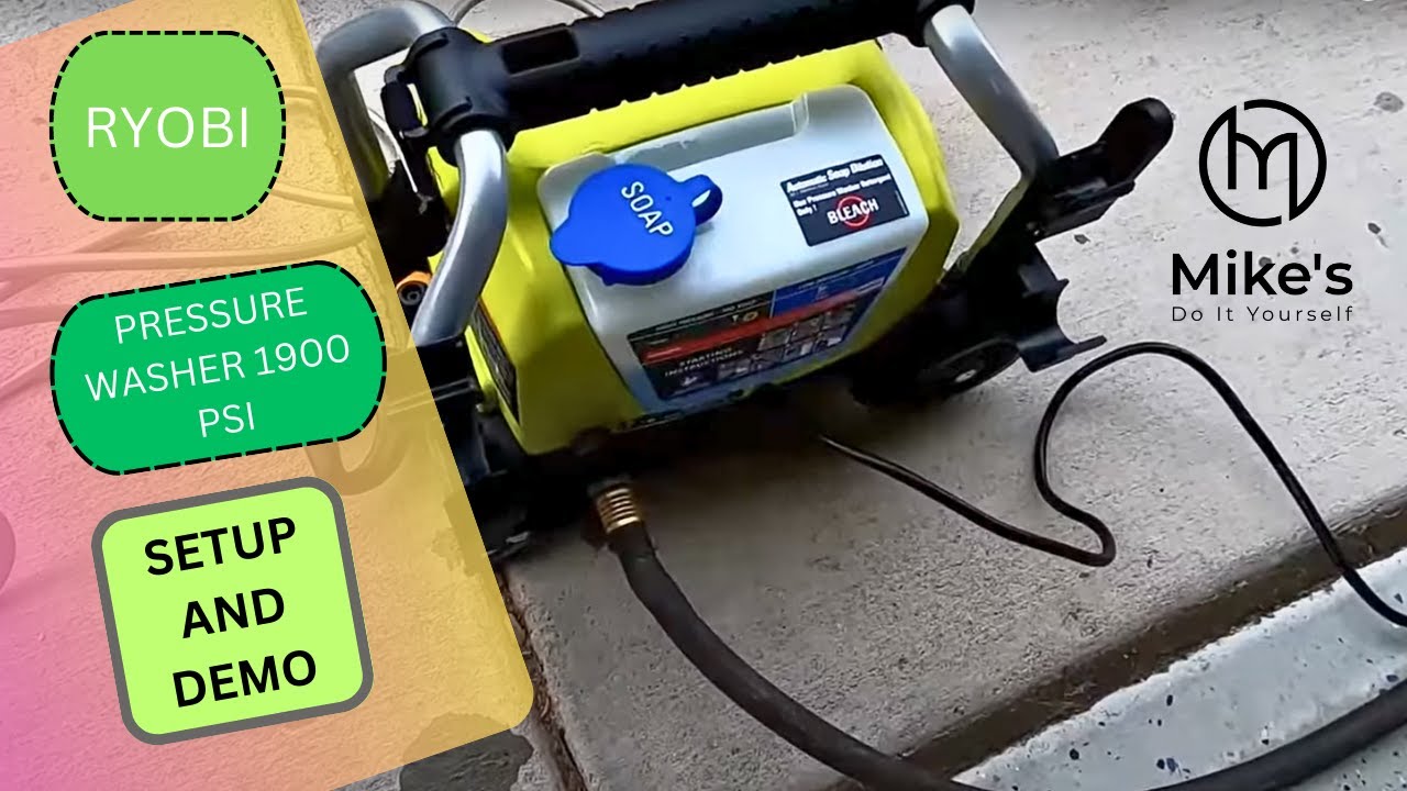 REVIEW of NEW 1900 PSI RYOBI PRESSURE WASHER  Best Pressure Washers for  Car Detailing 