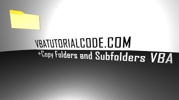 Copy Folders and Subfolders VBA Excel