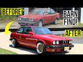 Restoring A Barn Find BMW E30 In 10 Minutes!