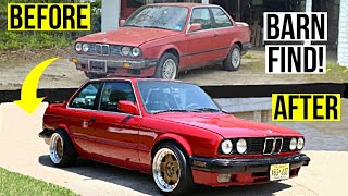 Restoring A Barn Find BMW E30 In 10 Minutes!