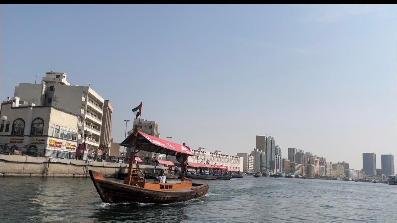 Dubai Abra ride,🚤Bur Dubai to gold souk in 1 dirham YouTube