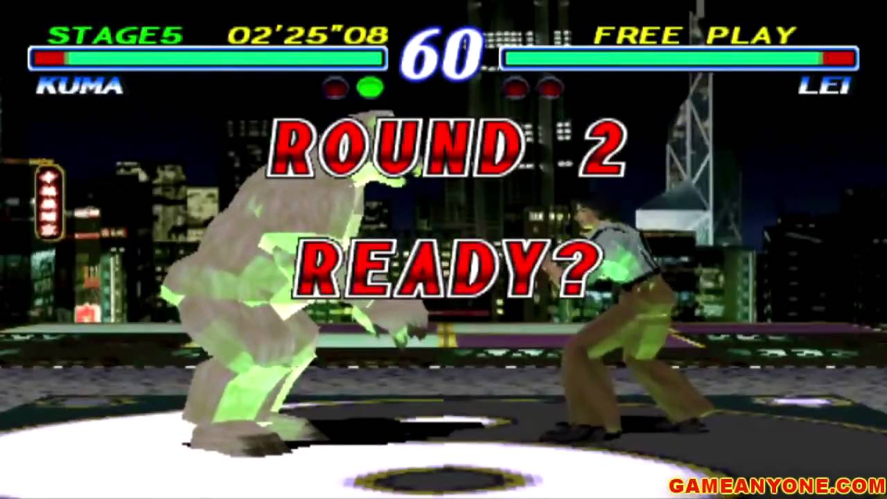 Tekken 2 - [Arcade - Medium Mode] - Kuma Playthrough