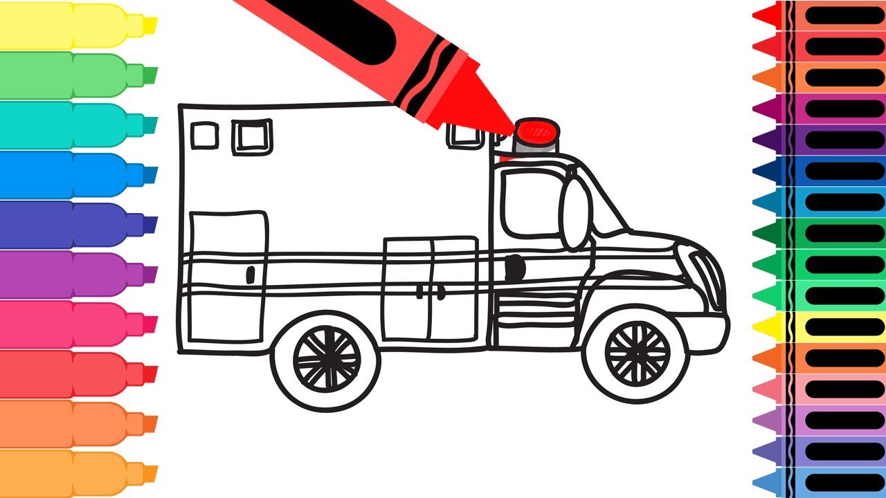 Ambulance coloring pages youtube