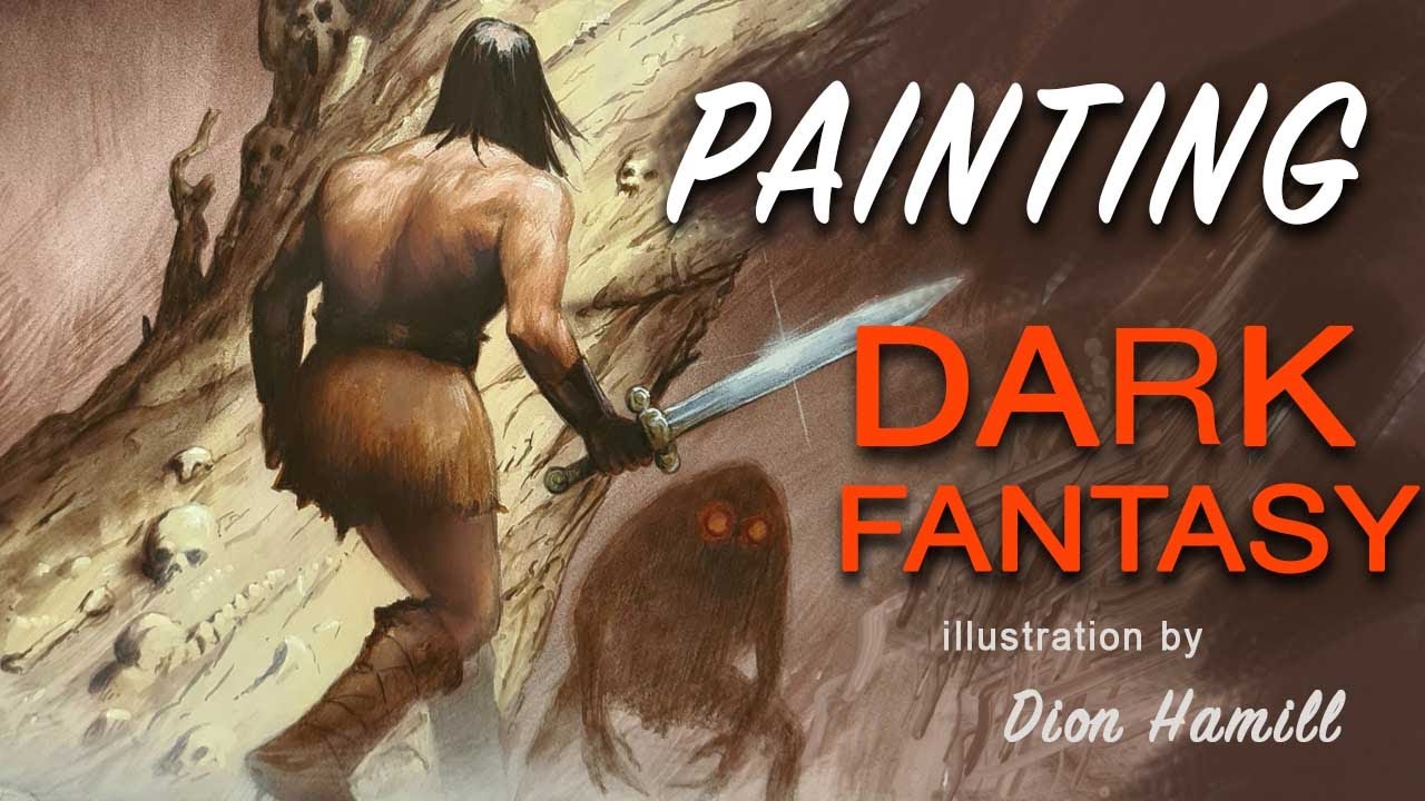 Dark Fantasy Acrylic Painting Technique - Dion Hamill