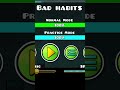 Swag Route in bad habits?? #geometrydash #gd
