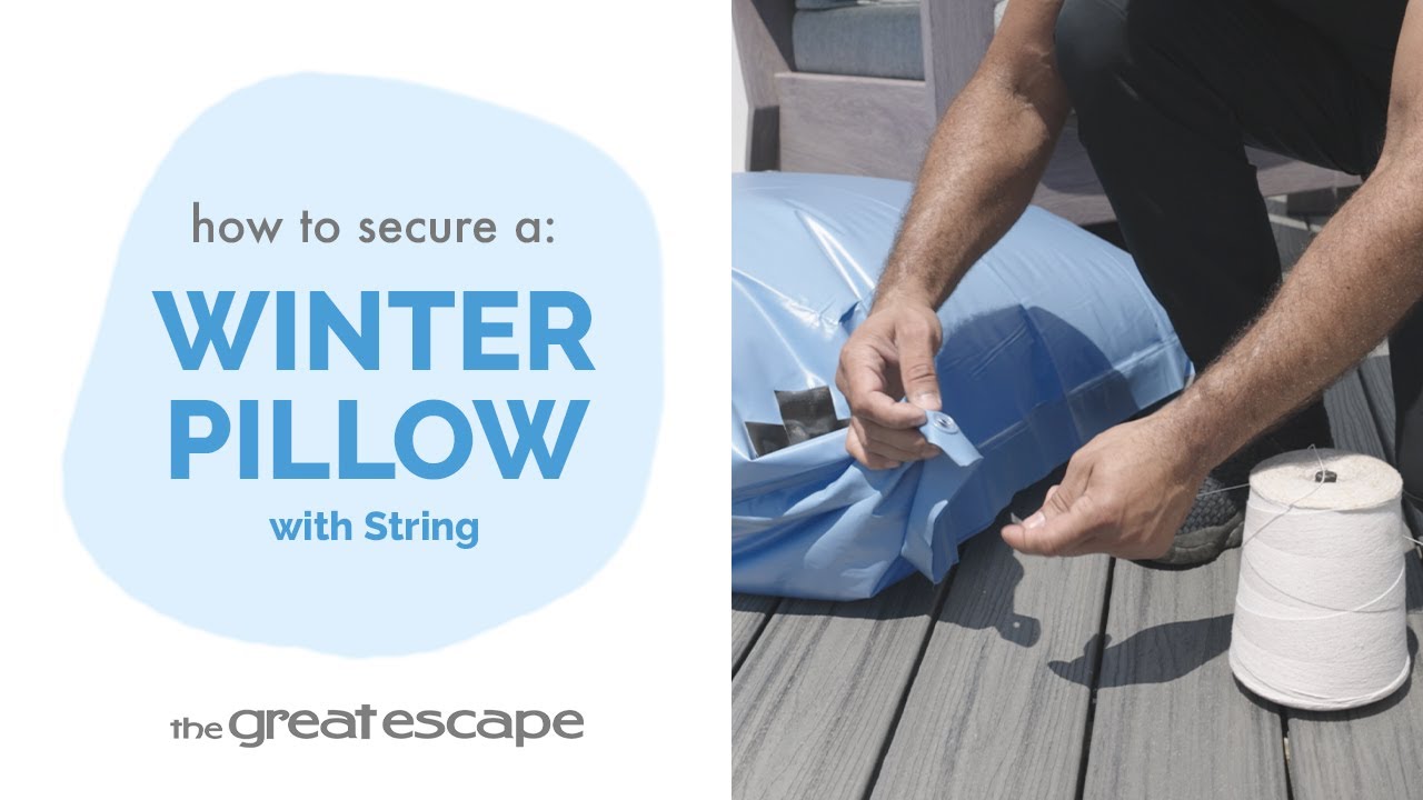 Securing a Winter Pillow with String - YouTube