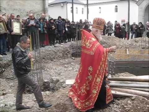 Мama Aleksandre Bolkvadze-საბურთალოს წმინდა დავით და კონსტანტინეს სახ. ტაძრის საძირკვლის კურთხევა.