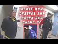 Drunk Mom Blames her Daughter After Crashing Into a Fire Hydrant, Then Dad Also Shows Up Drunk