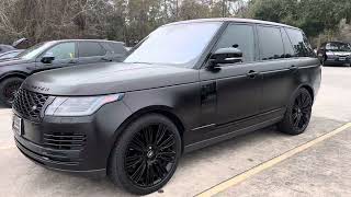 Career Overview 2020 Range Rover P525 HSE SV Matte Black Walk Around
