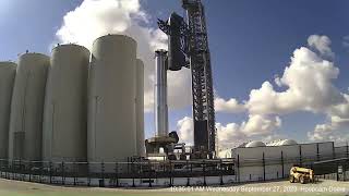 Restacking If Starship 25 On Superheavy Booster 9