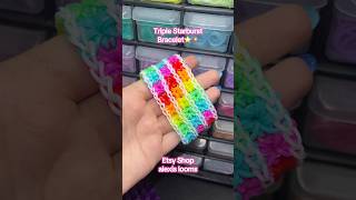 Rainbow Loom Triple Starburst Bracelet