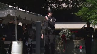 Greensboro Officer Sings National Anthem at Service for Fallen Officers