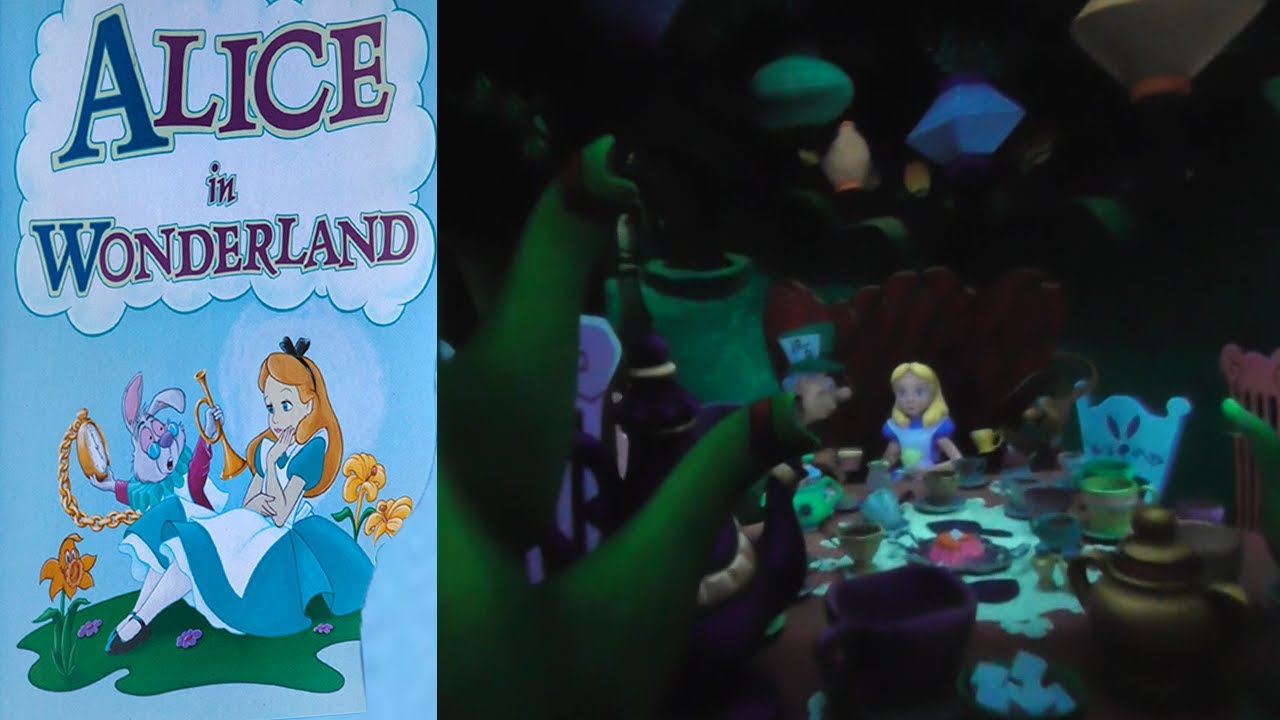 Alice in Wonderland Ride Full On ride POV Disneyland California YouTube