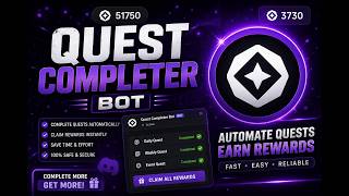 🚀 Quest Completer Bot | Complete Discord Quests Automatically | Full Setup Guide (2026)