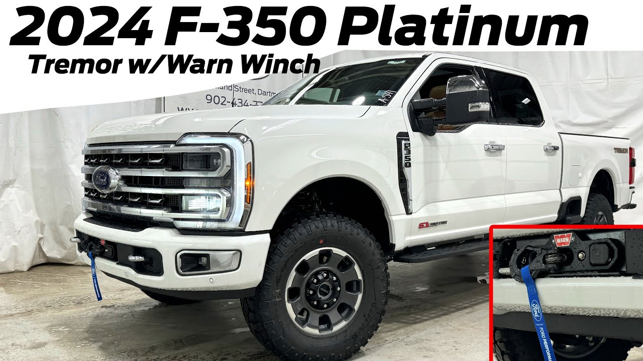 2024 Ford F350 Platinum Tremor w/Warn Winch Review YouTube