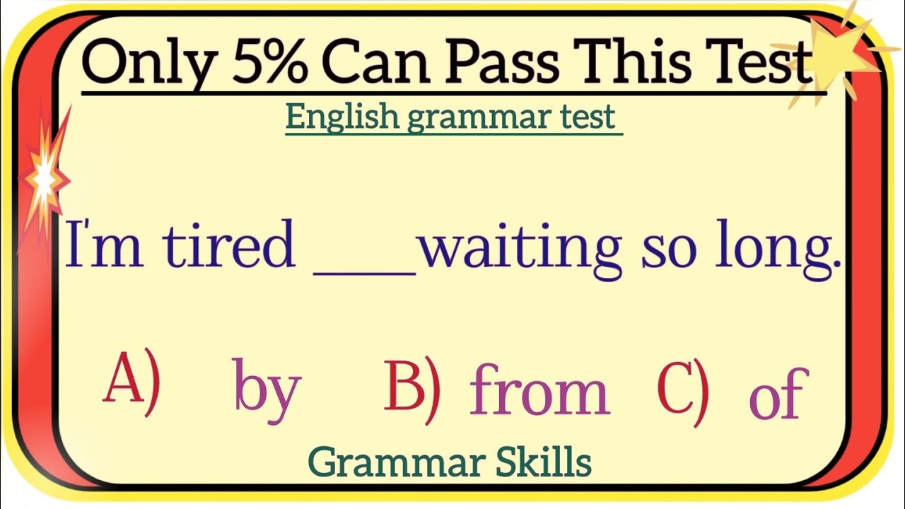 Mixed English Grammar Test ✨ Only 5% Can Pass This Test 