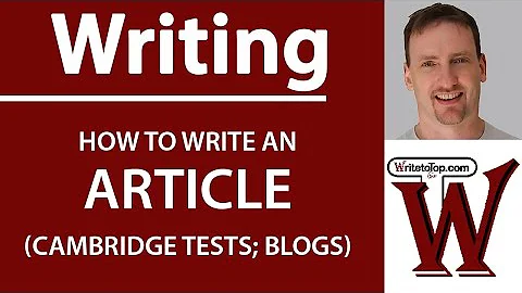 What is the format of article writing?